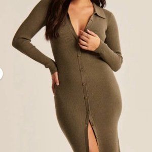 Abercrombie and Fitch Polo Midi Sweater Dress